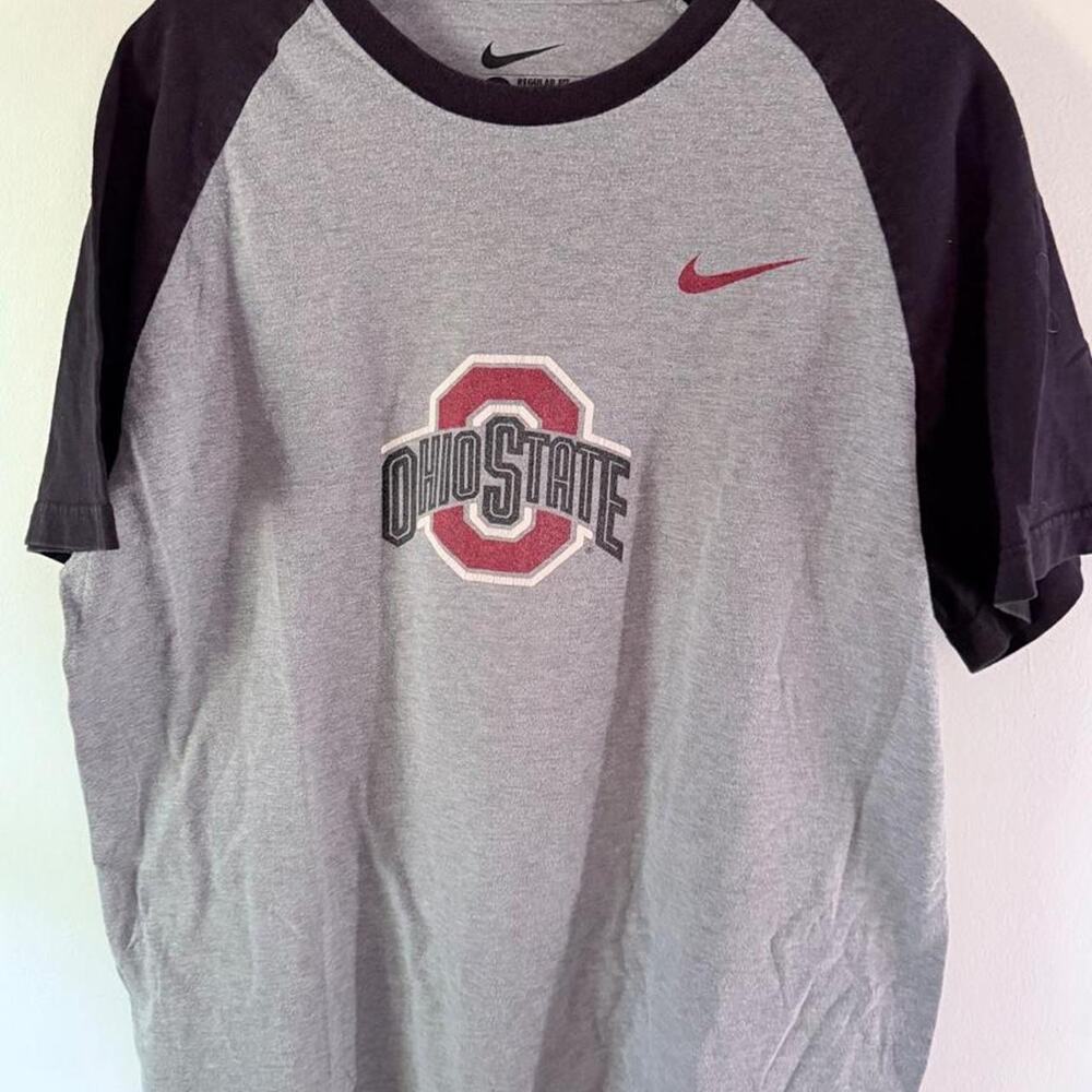 Nike ohio state buckeyes gray T SHIRT